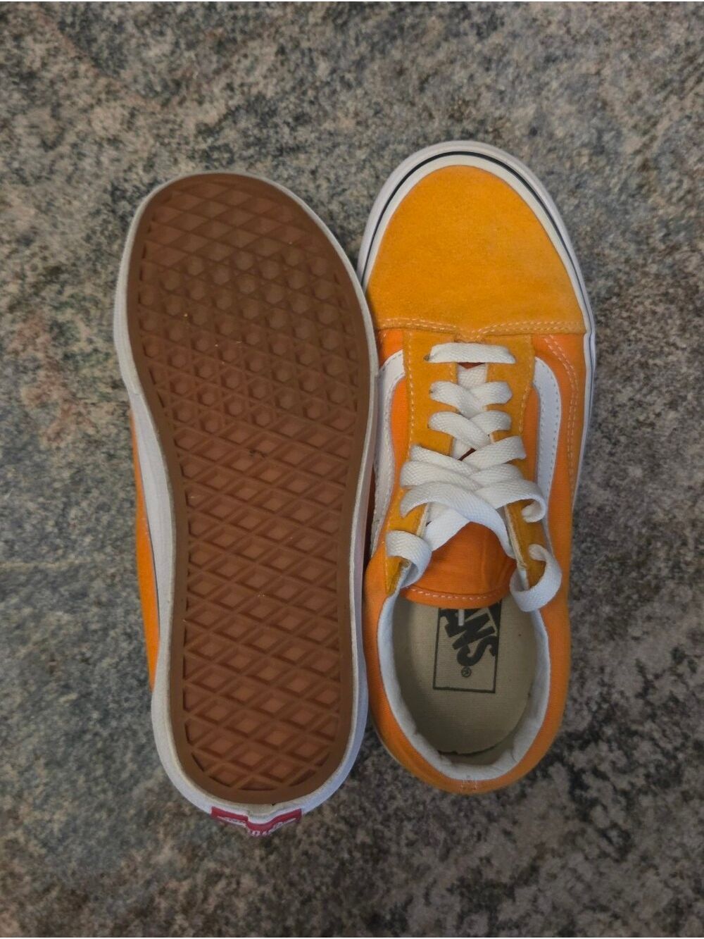 Vans Old Skool Tangerine Orange Low Top Sneakers 7W 5.5M - Picture 4 of 7